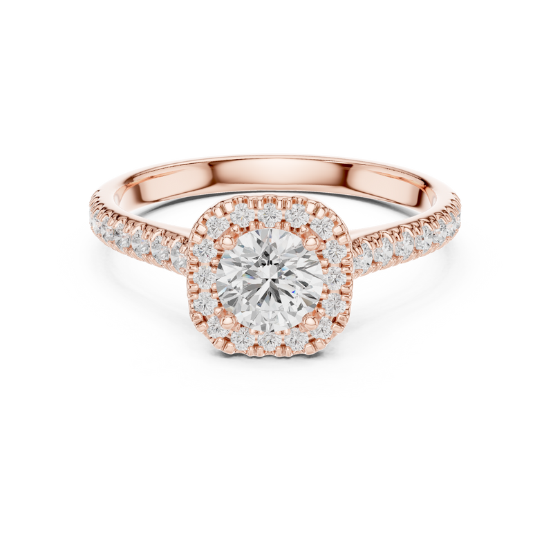 Ladies Ring LR-0245@7 - Rose Gold - Image