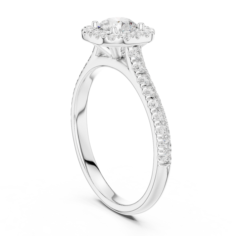 Ladies Ring LR-0245@7 - White Gold - Image