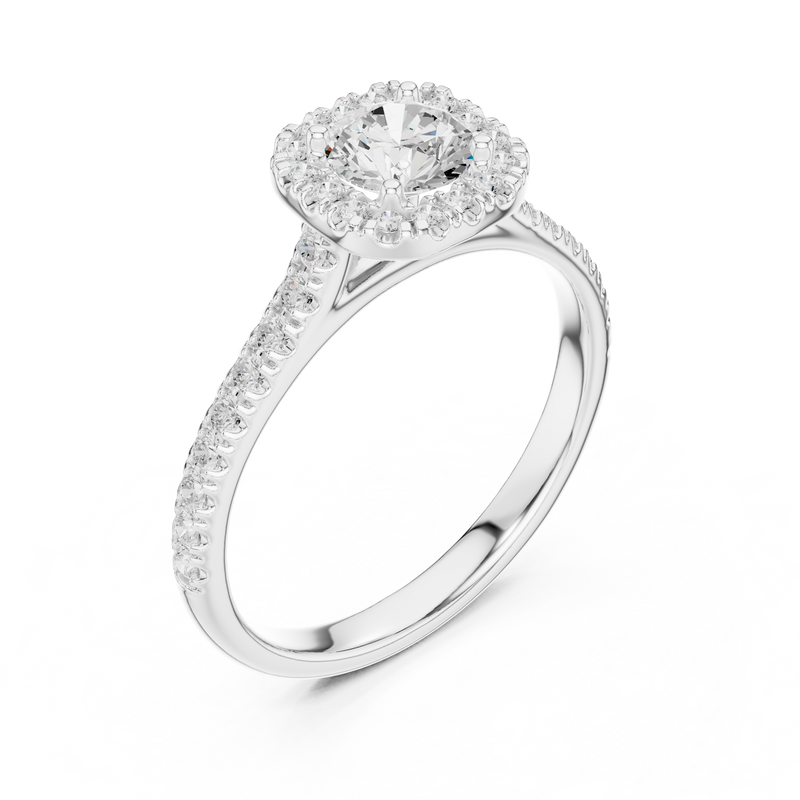 Ladies Ring LR-0245@7 - White Gold - Image
