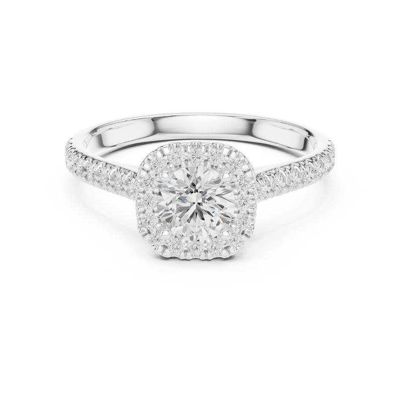 Ladies Ring LR-0245@7 - White Gold - Image