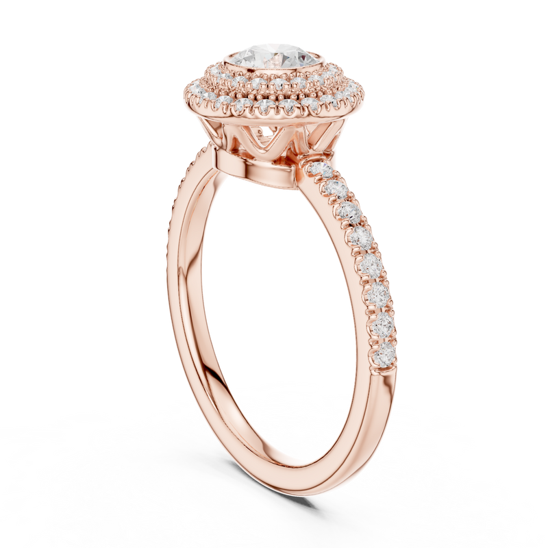 Ladies Ring LR-0246@7 - Rose Gold - Image