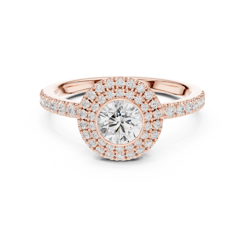 Ladies Ring LR-0246@7 - Rose Gold - Image