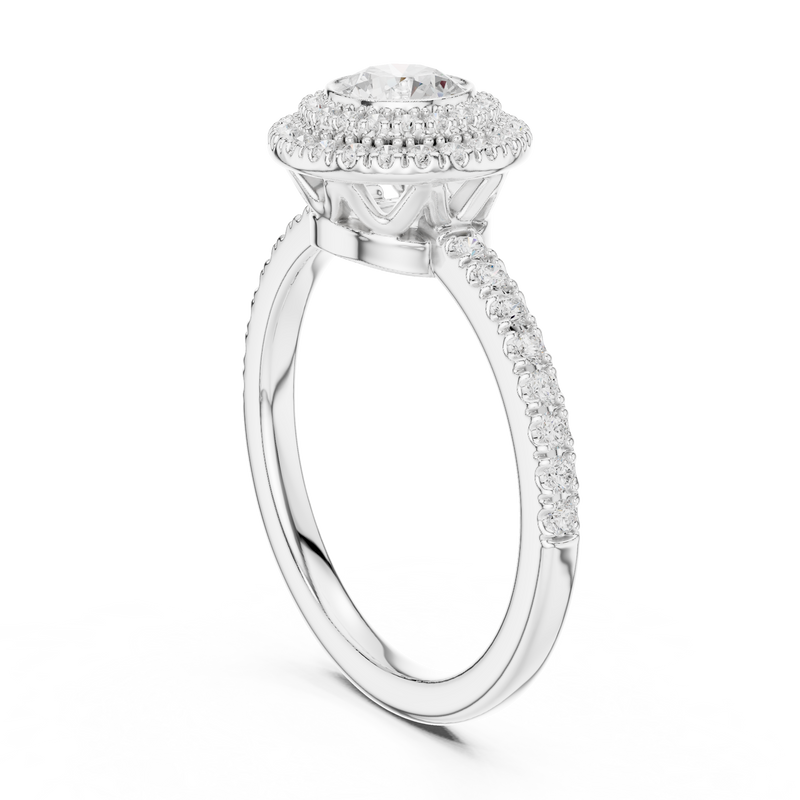 Ladies Ring LR-0246@7 - White Gold - Image