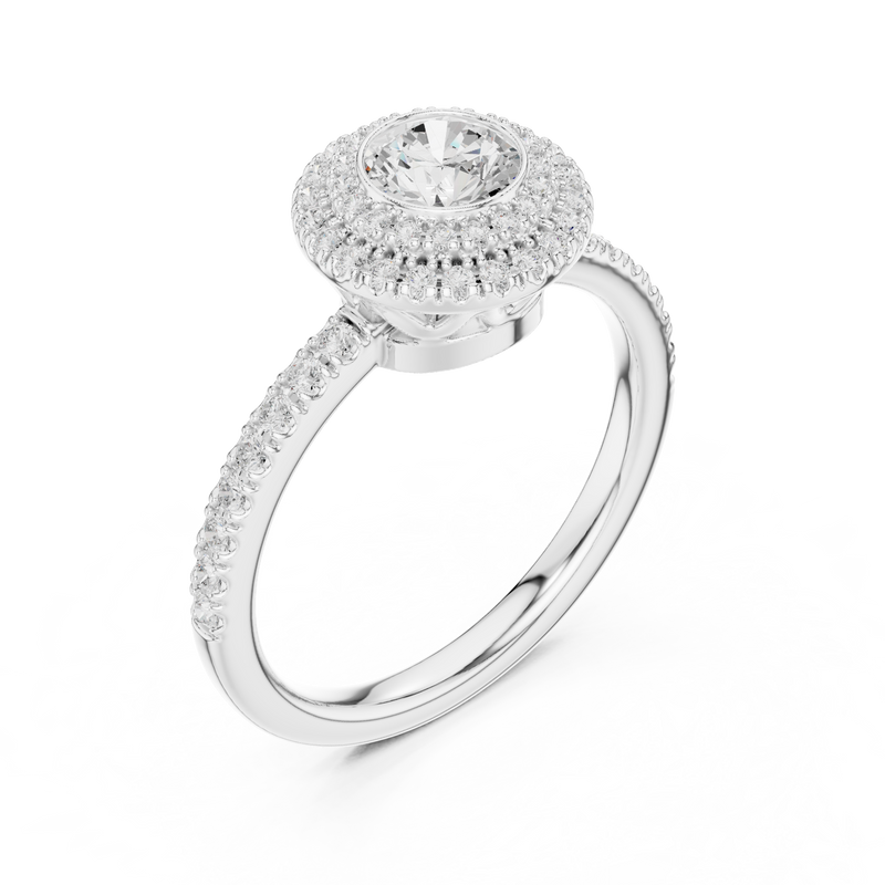 Ladies Ring LR-0246@7 - White Gold - Image