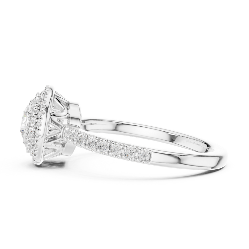 Ladies Ring LR-0246@7 - White Gold - Image
