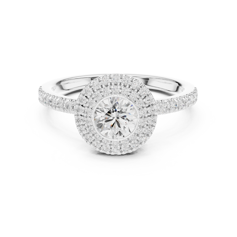 Ladies Ring LR-0246@7 - White Gold - Image