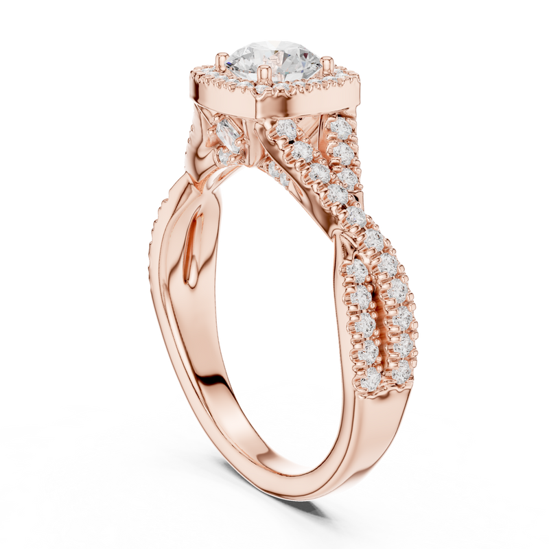Ladies Ring LR-0247@7 - Rose Gold - Image