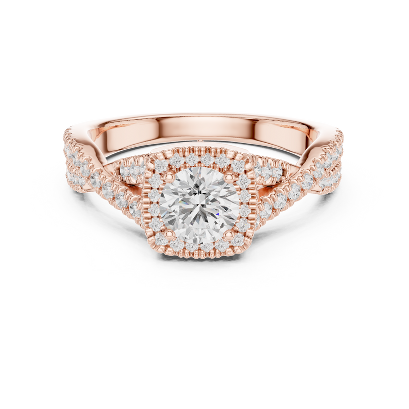 Ladies Ring LR-0247@7 - Rose Gold - Image