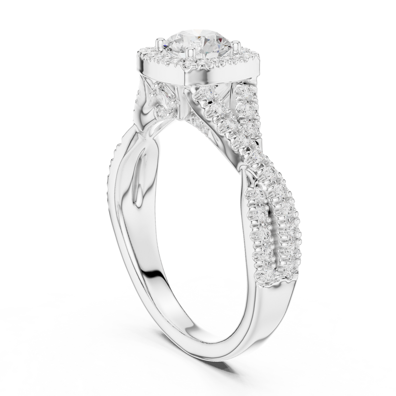 Ladies Ring LR-0247@7 - White Gold - Image