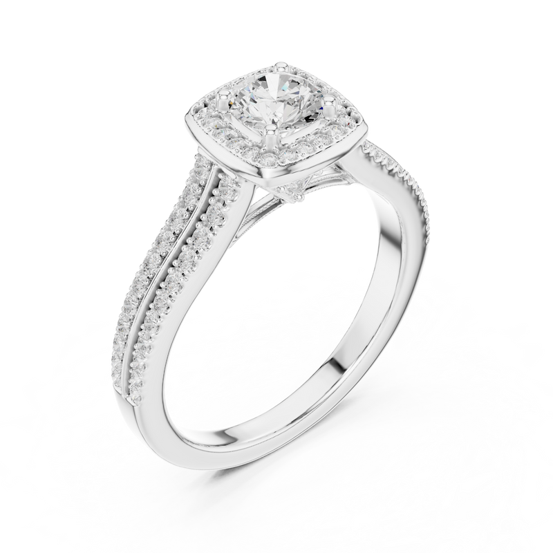 Ladies Ring LR-0248@7 - White Gold - Image