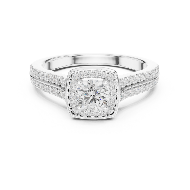 Ladies Ring LR-0248@7 - White Gold - Image