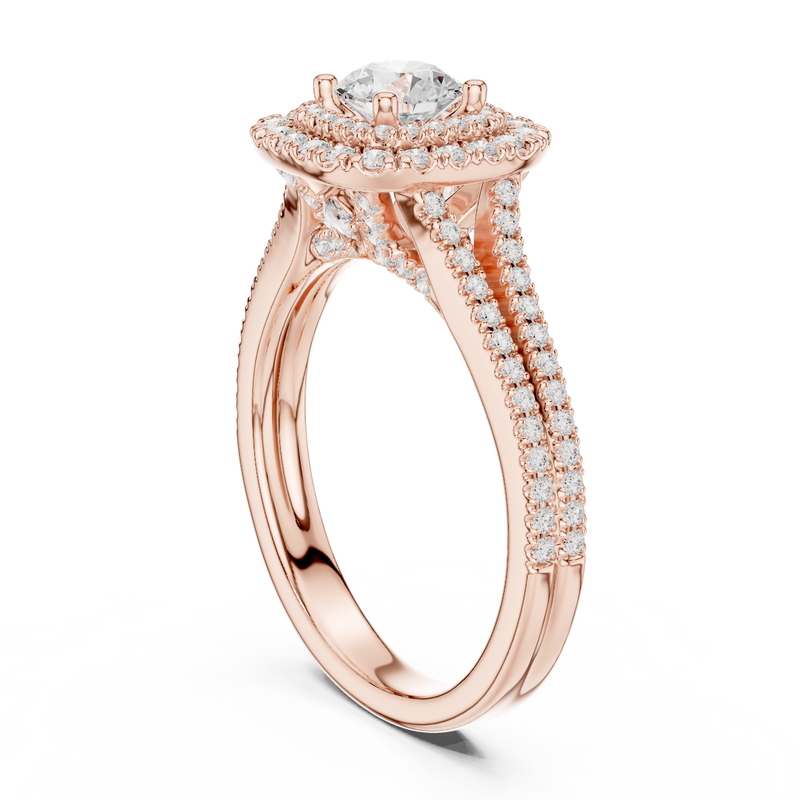Ladies Ring LR-0249@7 - Rose Gold - Image