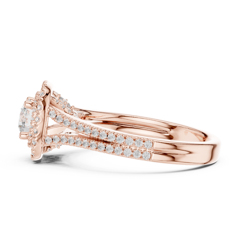 Ladies Ring LR-0249@7 - Rose Gold - Image