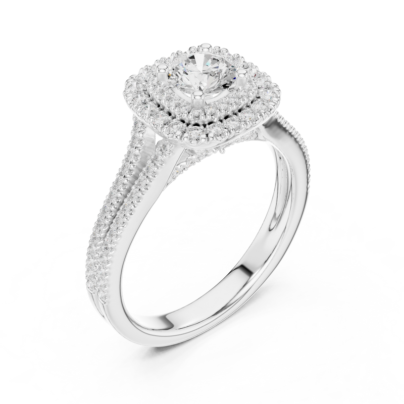 Ladies Ring LR-0249@7 - White Gold - Image