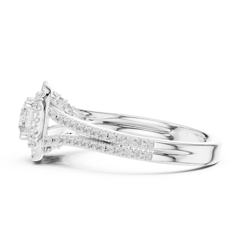 Ladies Ring LR-0249@7 - White Gold - Image