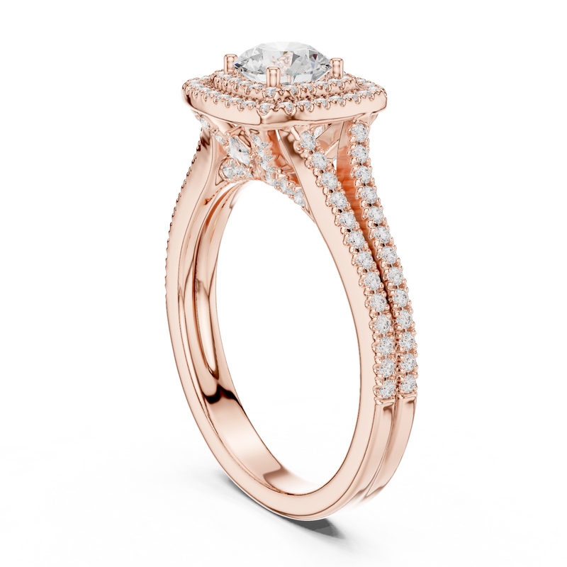 Ladies Ring LR-0252@7 - Rose Gold - Image