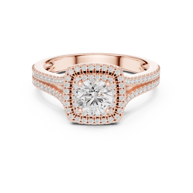 Ladies Ring LR-0252@7 - Rose Gold - Image