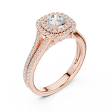 Ladies Ring LR-0253@7 - Rose Gold - Image