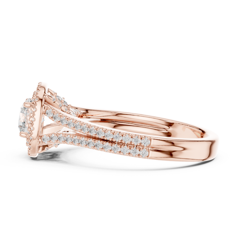 Ladies Ring LR-0253@7 - Rose Gold - Image
