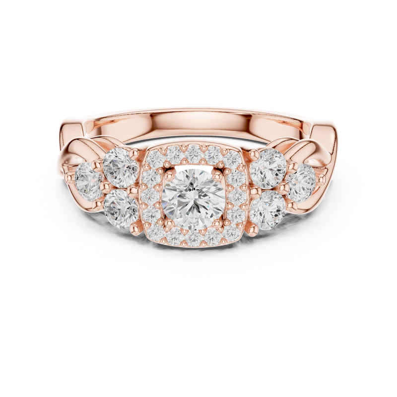 Ladies Ring LR-0255@7 - Rose Gold - Image