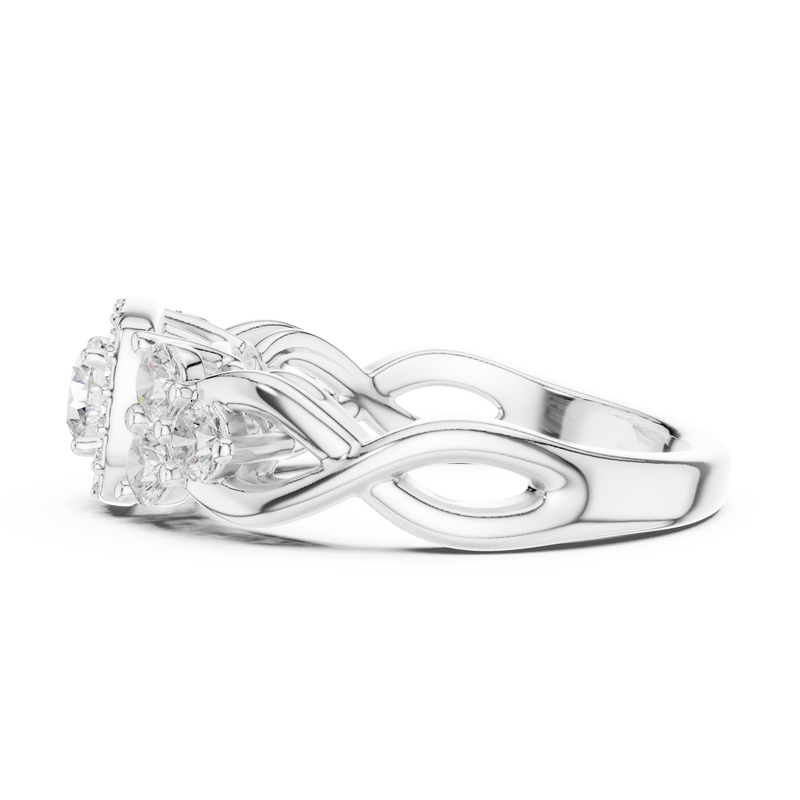 Ladies Ring LR-0255@7 - White Gold - Image