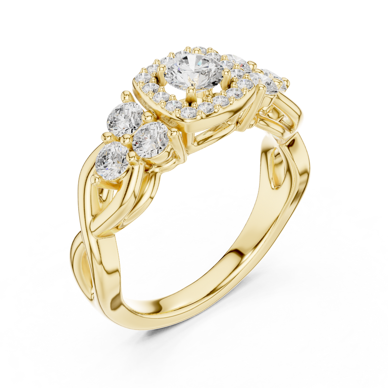 Ladies Ring LR-0255@7 - Yellow Gold - Image