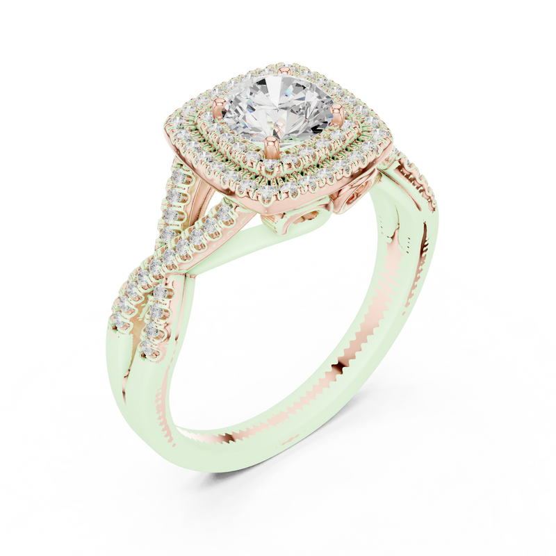 Ladies Ring LR-0257@7 - Rose Gold - Image