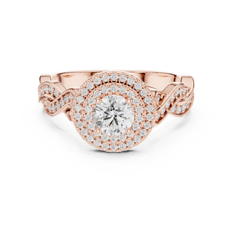 Ladies Ring LR-0258@7 - Rose Gold - Image
