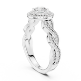 Ladies Ring LR-0258@7 - White Gold - Image