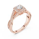 Ladies Ring LR-0259@7 - Rose Gold - Image