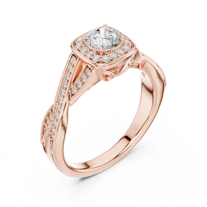 Ladies Ring LR-0259@7 - Rose Gold - Image