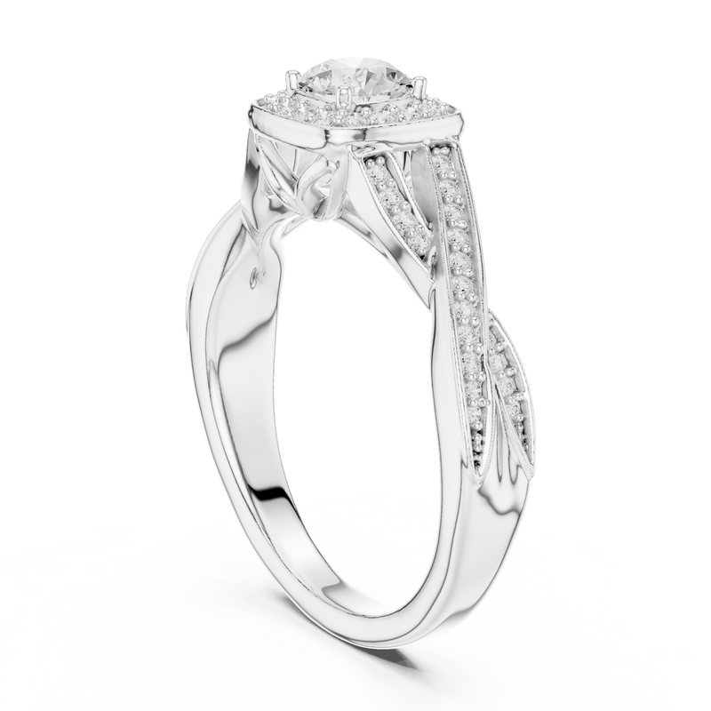 Ladies Ring LR-0259@7 - White Gold - Image