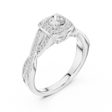 Ladies Ring LR-0259@7 - White Gold - Image