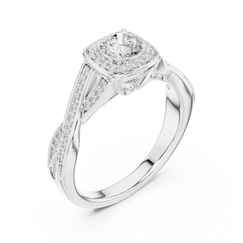 Ladies Ring LR-0259@7 - White Gold - Image