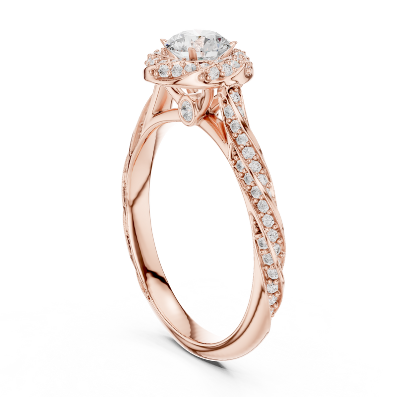 Ladies Ring LR-0260@7 - Rose Gold - Image