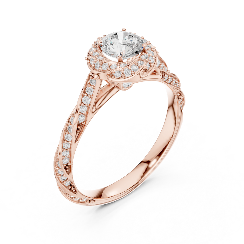 Ladies Ring LR-0260@7 - Rose Gold - Image