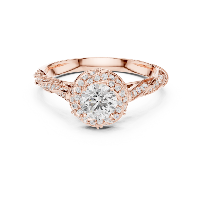 Ladies Ring LR-0260@7 - Rose Gold - Image