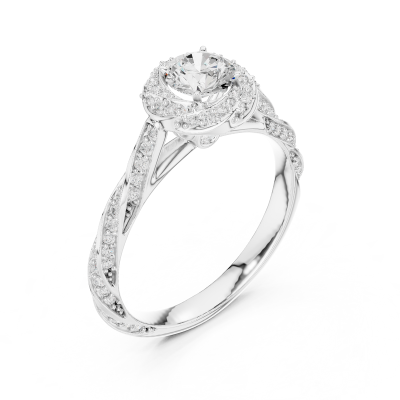 Ladies Ring LR-0260@7 - White Gold - Image