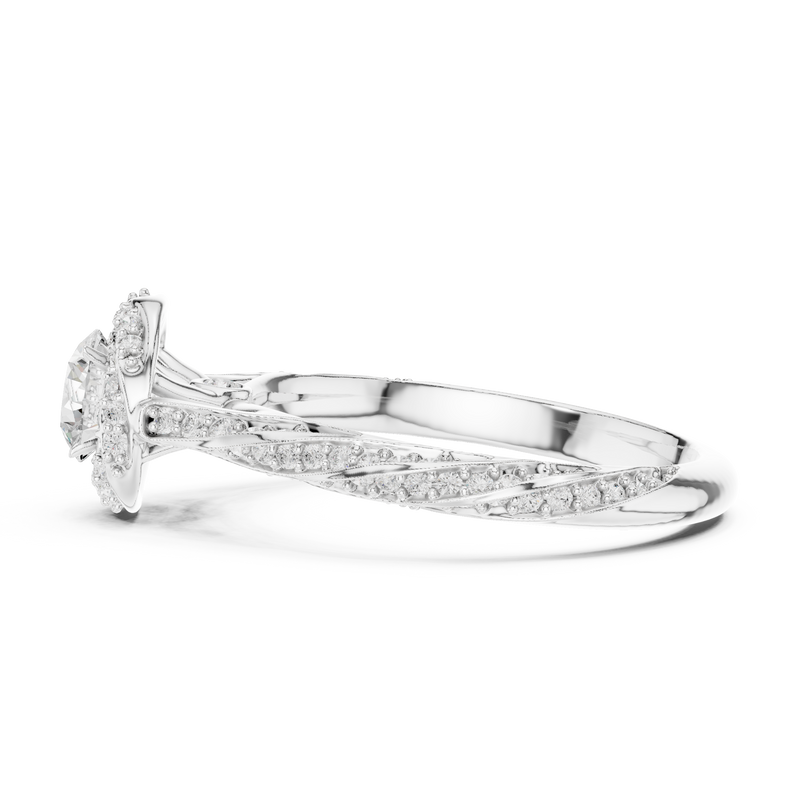 Ladies Ring LR-0260@7 - White Gold - Image