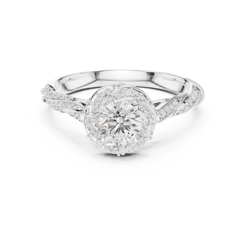 Ladies Ring LR-0260@7 - White Gold - Image