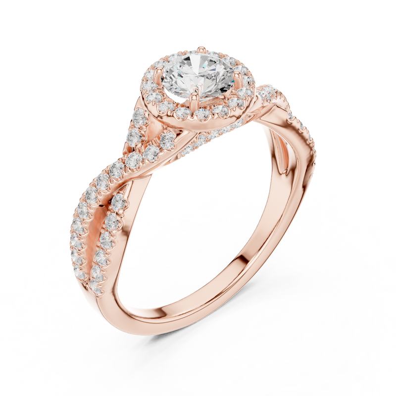 Ladies Ring LR-0261@7 - Rose Gold - Image