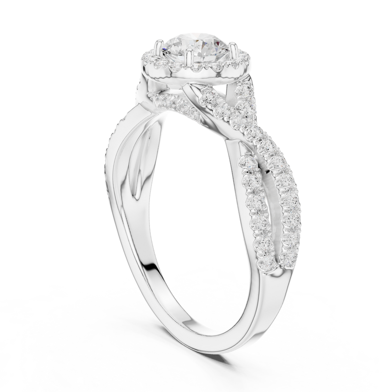 Ladies Ring LR-0261@7 - White Gold - Image