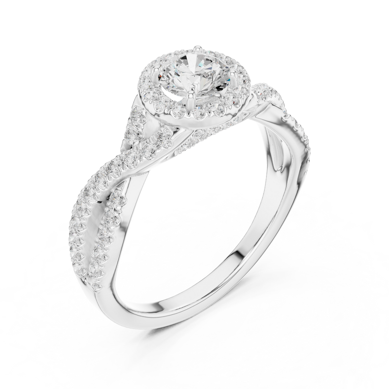 Ladies Ring LR-0261@7 - White Gold - Image
