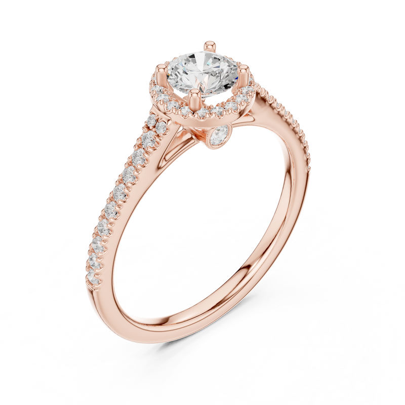 Ladies Ring LR-0265@7 - Rose Gold - Image