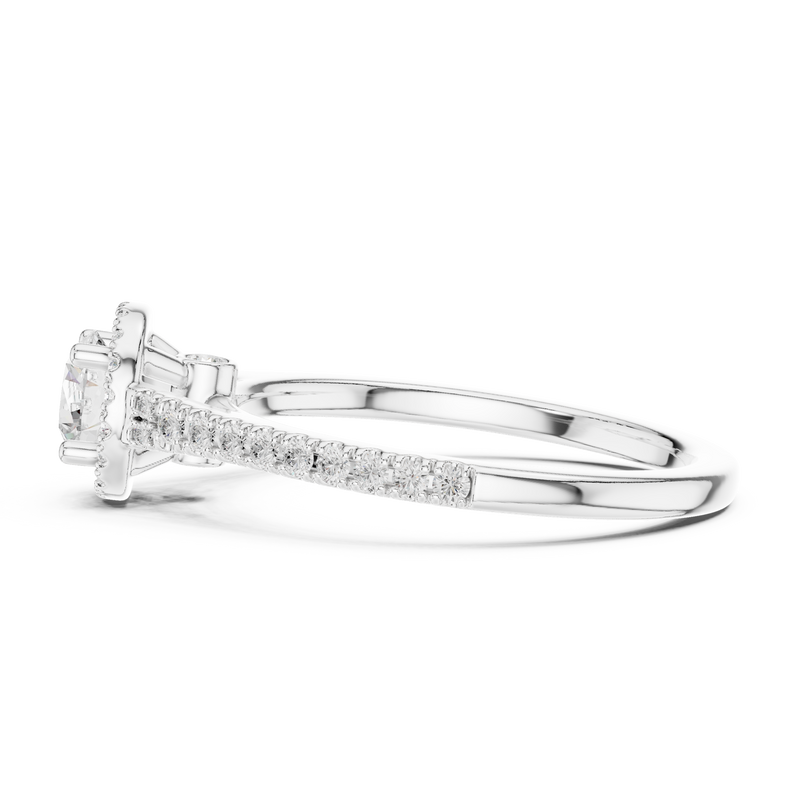 Ladies Ring LR-0265@7 - White Gold - Image