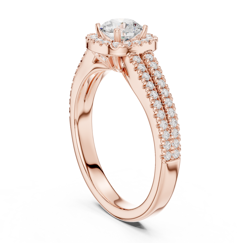 Ladies Ring LR-0266@7 - Rose Gold - Image