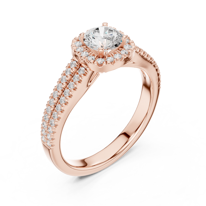 Ladies Ring LR-0266@7 - Rose Gold - Image