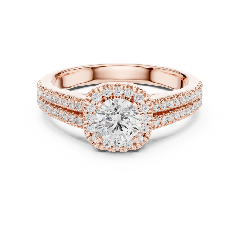 Ladies Ring LR-0266@7 - Rose Gold - Image