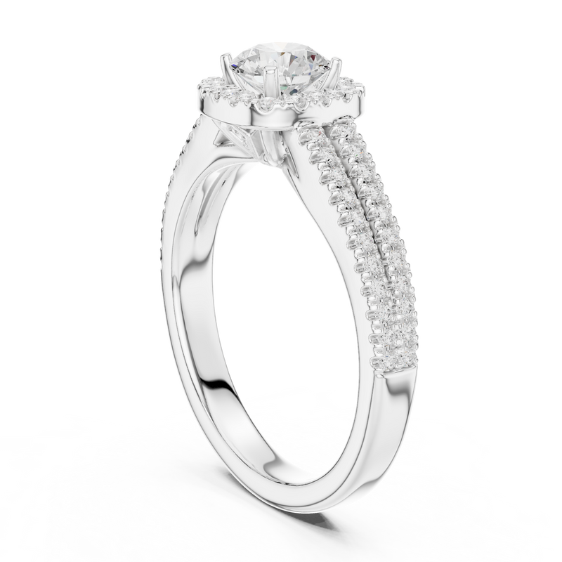 Ladies Ring LR-0266@7 - White Gold - Image