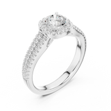 Ladies Ring LR-0266@7 - White Gold - Image